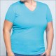 JHK - MAGLIA DONNA CURVY COLLO V COLORATA Confezione 10 pezzi