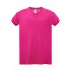 JHK - MAGLIA DONNA CURVY COLLO V COLORATA Confezione 10 pezzi