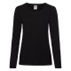 FRUIT - MAGLIA DONNA NERA MANICA LUNGA Confezione 10 pezzi