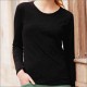 FRUIT - MAGLIA DONNA NERA MANICA LUNGA Confezione 10 pezzi