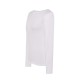 JHK - MAGLIA DONNA BIANCA MANICA LUNGA Confezione 20 pezzi