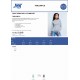 JHK - MAGLIA DONNA BIANCA MANICA LUNGA Confezione 20 pezzi