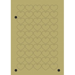 BOLLINO ADESIVO A CUORE Mis. 31x26