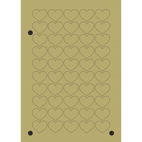 BOLLINO ADESIVO A CUORE Mis. 31x26