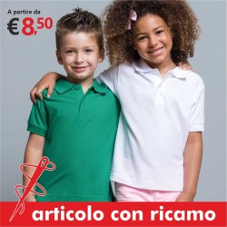 SET 10 POLO BAMBINI CON RICAMO