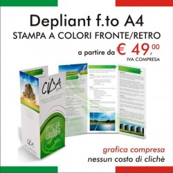 DEPLIANT in CARTA 115 Gr.