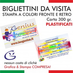 Bigliettini da visita - Plastificati