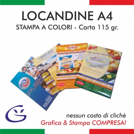 LOCANDINA A4 - CARTA 115 Gr.