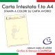 Carta intestata avorio