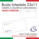 Busta bianca intestata 