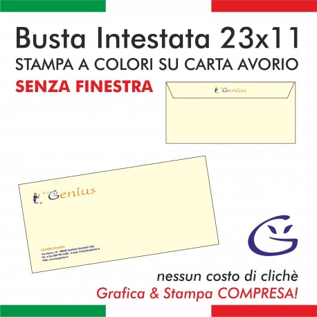 Busta Avorio Intestata 