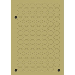 BOLLINO ADESIVO OVALE Mis. 22x16